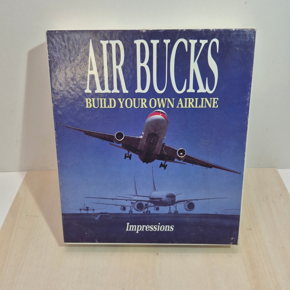 Air Bucks Build Your Own Airline PC Game Impressions Software Big‎ Box Vintage